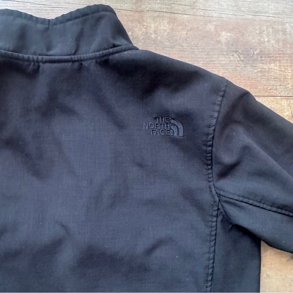 The North Face Soft Shell Wind Jacket Coat Black Fleece Lined Size Small - Picture 5 of 9